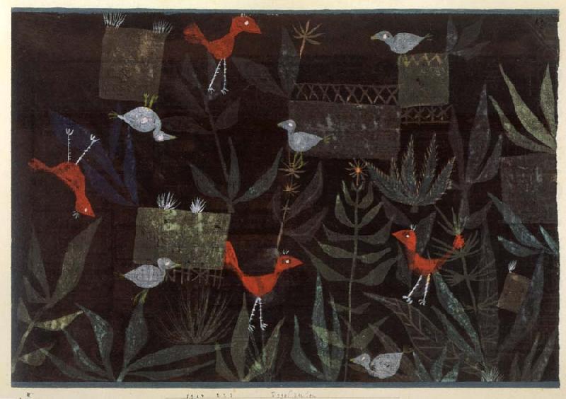 Paul Klee Bird Gardean china oil painting image
